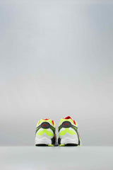 Air Ghost Racer Mens Running Shoe - White/Neon Yellow/Atom Red/Dark Grey