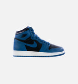 Air Jordan 1 Retro High OG Dark Marina Blue Grade School Lifestyle Shoe - Dark Marina Blue/Black/White Limit One Per Customer