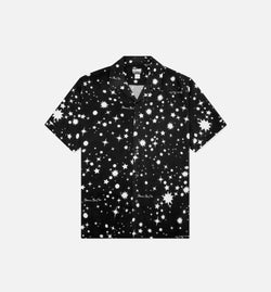 BILLIONAIRE BOYS CLUB 811-4600-BLK
 BB Galatica Short Sleeve Woven Mens Shirt - Black Image 0