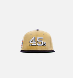 NEW ERA 70726085
 Houston Colt .45s Gold Dome 59Fifty Mens Fitted Hat - Gold/Navy Image 0