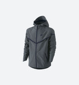 Tech Windrunner Mens Jacket - Cool Grey/Obsidian