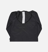 Light Nylon Full Zip Mens Jacket - Black