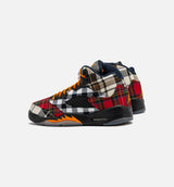 Air Jordan 5 Retro Plaid Grade School Lifestyle Shoe - Black/Multi