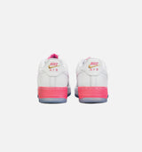 Air Force 1 Low Lotus Flower Grade School Lifestyle Shoe - White/Pink