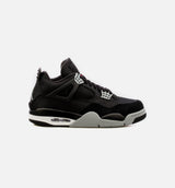 Air Jordan 4 Retro Black Canvas Mens Lifestyle Shoe - Black Limit One Per Customer