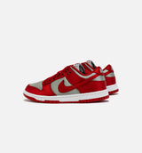 Dunk Low Satin Womens Lifestyle Shoe - Medium Grey/Varsity Red