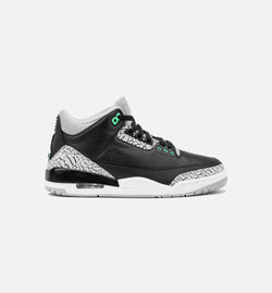 JORDAN CT8532-031
 Air Jordan 3 Retro Green Glow Mens Lifestyle Shoe - Black/Green Glow/Wolf Grey/White Image 0