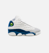Air Jordan 13 Retro French Blue Grade School Lifestyle Shoe - White/Blue Free Shipping