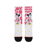 Yusuke Hanai Minnie Socks Girl's - Pink/White/Yellow/Black