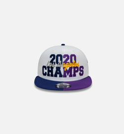 NEW ERA 60143043
 LA Lakers and LA Dodgers Co Champs White 9Fifty Mens Hat - White/Purple Image 0