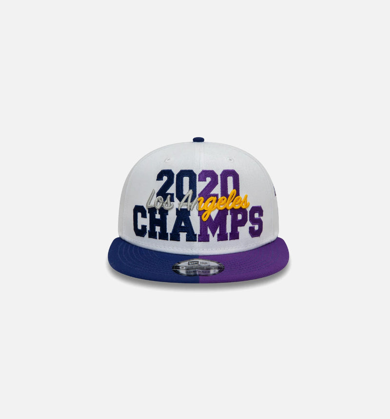 LA Lakers and LA Dodgers Co Champs White 9Fifty Mens Hat - White/Purple