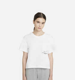 NIKE CZ8911-100
 Sportswear Swoosh Womens T-Shirt - White Image 0
