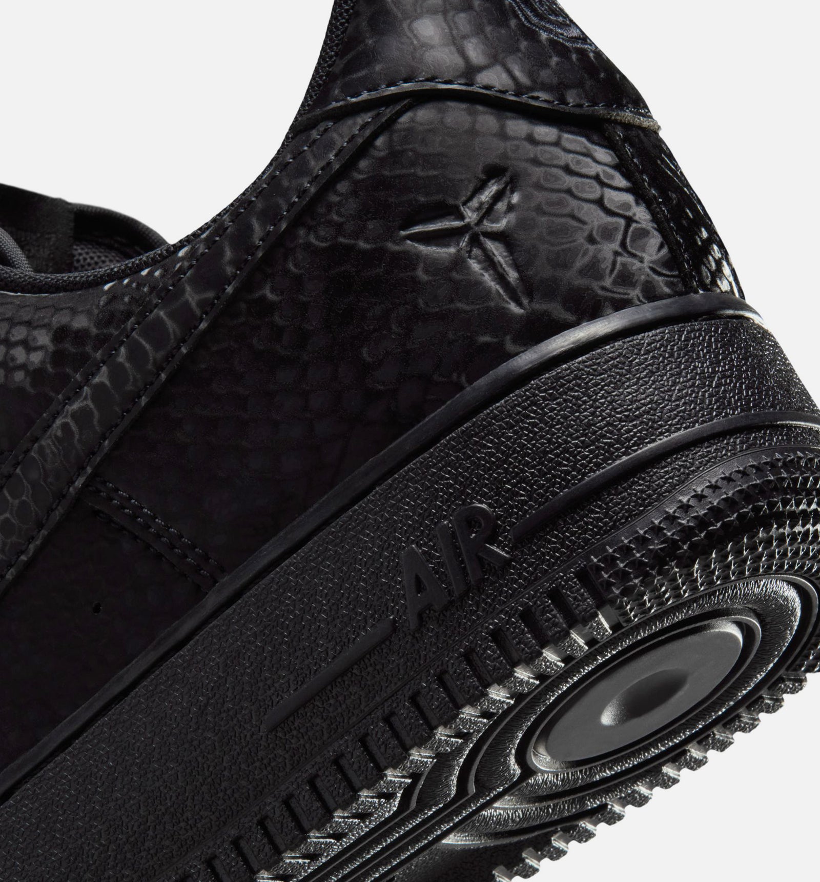 Nike IB0018-003 Kobe Air Force 1 Low Triple Black Mens  display picture 1
