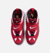 Air Diamond Turf II  Prime Red Mens Basketball Shoe - Fire Red/White/Black/Metallic Gold