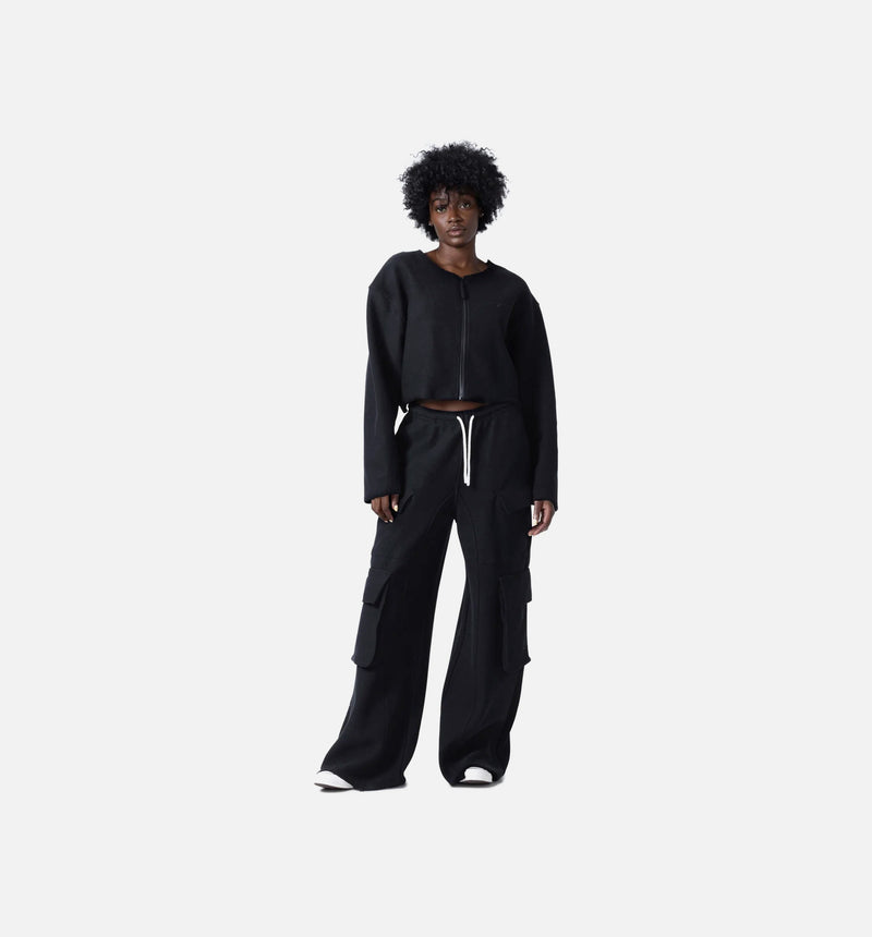 Summer Cargo Womens Sweatpants - Black