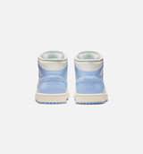 Air Jordan 1 Mid Womens Lifestyle Shoe - Psychic Blue/Neutral Grey/Sail