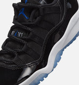 Air Jordan 11 Retro Low Black and Varsity Royal Preschool Lifestyle Shoe - Black/Varsity Royal/White