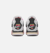 Air Jordan 4 Retro Comic Grade School Lifestyle Shoe - Off White/Fire Pink/Anthracite Free Shipping