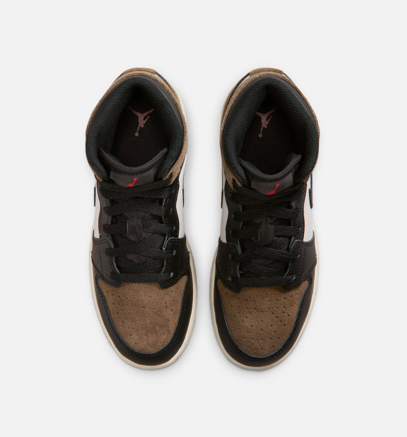 Jordan DQ8423-007 Air Jordan 1 Mid Grade School Lifestyle Shoe