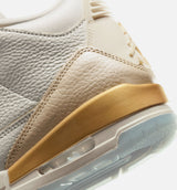 Air Jordan 3 Retro Sail and Pale Ivory Womens Lifestyle Shoe - Sail/Team Gold/Pale Ivory/Metallic Gold/Ice