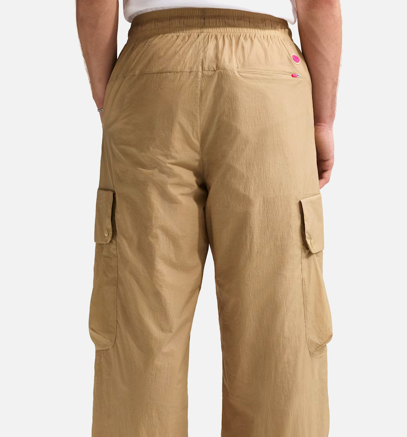 Transparent Cargo Mens Pant - Parachute Beige/Hyper Pink