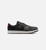 Air Jordan 1 Retro Low OG Laser Black And Varsity Red Mens Lifestyle Shoe - Black/Varsity Red/Summit White