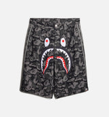 Bape Shark Denim Mens Short - Black