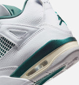 Air Jordan 4 Retro Oxidized Green Grade School Lifestyle Shoe - White/Oxidized Green/White/Neutral Grey Free Shipping