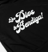 Beniga Logo Zip Up Mens Hoodie - Black/White