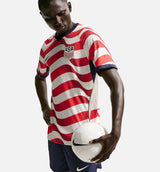 USMNT 2026 Match Home Aero Fit Soccer Authentic Mens Jersey - Sail/Midnight Navy/Midnight Navy