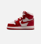 Air Jordan 1 Retro High OG University Red And Light Soft Pink Infant Toddler Lifestyle Shoe - University Red/Metallic Silver
