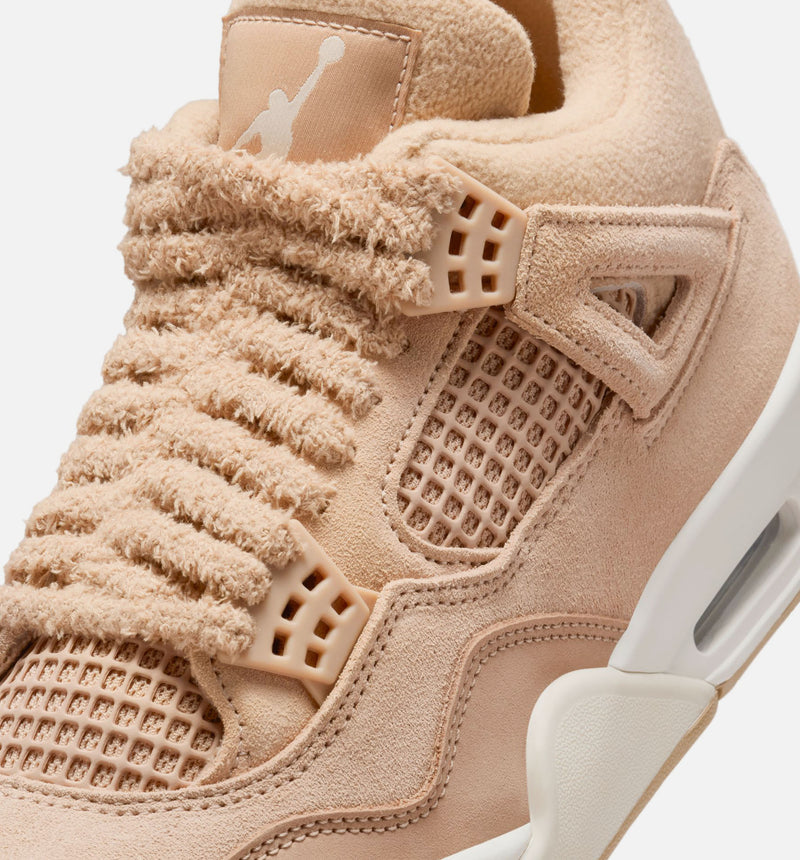 Air Jordan 4 Retro Cozy Girl Womens Lifestyle Shoe - Hemp/Light Orewood Brown