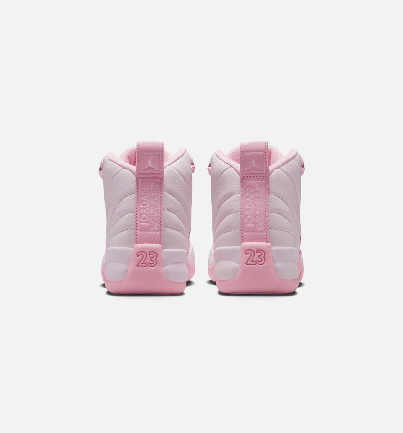 Air Jordan 12 Retro Pearl Pink Grade School Lifestyle Shoe - Pearl Pink/Medium Soft Pink