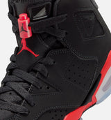 Air Jordan 6 Retro Infrared Salesman Grade School Lifestyle Shoe - Black/Light Crimson