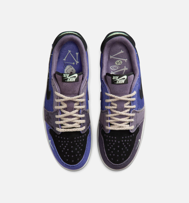 Air Jordan 1 Low OG Regency Purple and Dark Raisin Mens Lifestyle Shoe - Regency Purple/Vapor Green/Black/Dark Raisin/Daybreak/Light Silver
