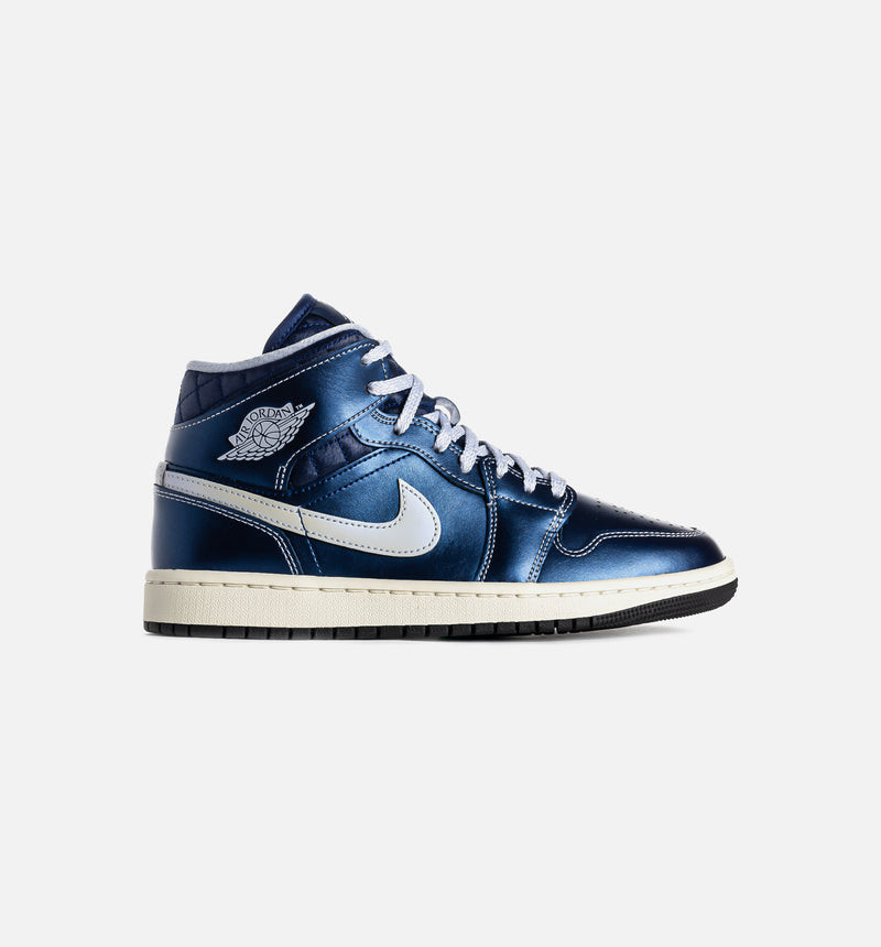Air Jordan 1 Mid SE Womens Lifestyle Shoe - Black/Coconut Milk/Hot Lava/Ghost
