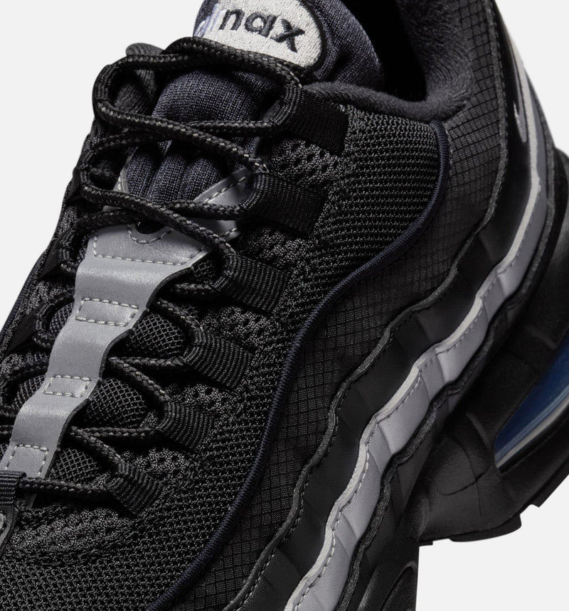 Air Max 95 Big Bubble OG Reflective Accents Mens Lifestyle Shoe - Black/Black/White/Metallic Silver