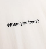 Where You From Mens Short Sleeve Shirt - White