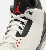 Air Jordan 3 Retro Sail and University Red Mens Lifestyle Shoe - Sail/Black/University Red/Pale Ivory Free Shipping
