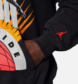 Jordan Brooklyn Fleece Pullover Mens Hoodie - Off Noir/Infrared 23