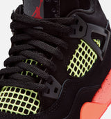 Air Jordan 4 Retro Black Infrared 23 Preschool Lifestyle Shoe - Black/Infrared 23/Bright Mango
