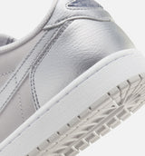 Air Jordan 1 Retro Low OG Silver Mens Lifestyle Shoe - Neutral Grey/Metallic Silver/White