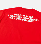 Hook Knit Mens Short Sleeve Shirt - Red