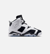 Air Jordan 6 Retro Black And White Grade School Lifestyle Shoe - Black/White
