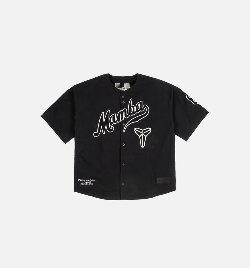 Kobe Mamba Mens Baseball Jersey - Black/White