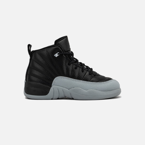 Jordan 151186-010 Air Jordan 12 Retro Black And Wolf Grey 