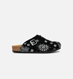 BRAVEST STUDIOS 24SSSPPMUBLK
 Two Tone Paisley Clog Mens Sandal - Black/White Image 0