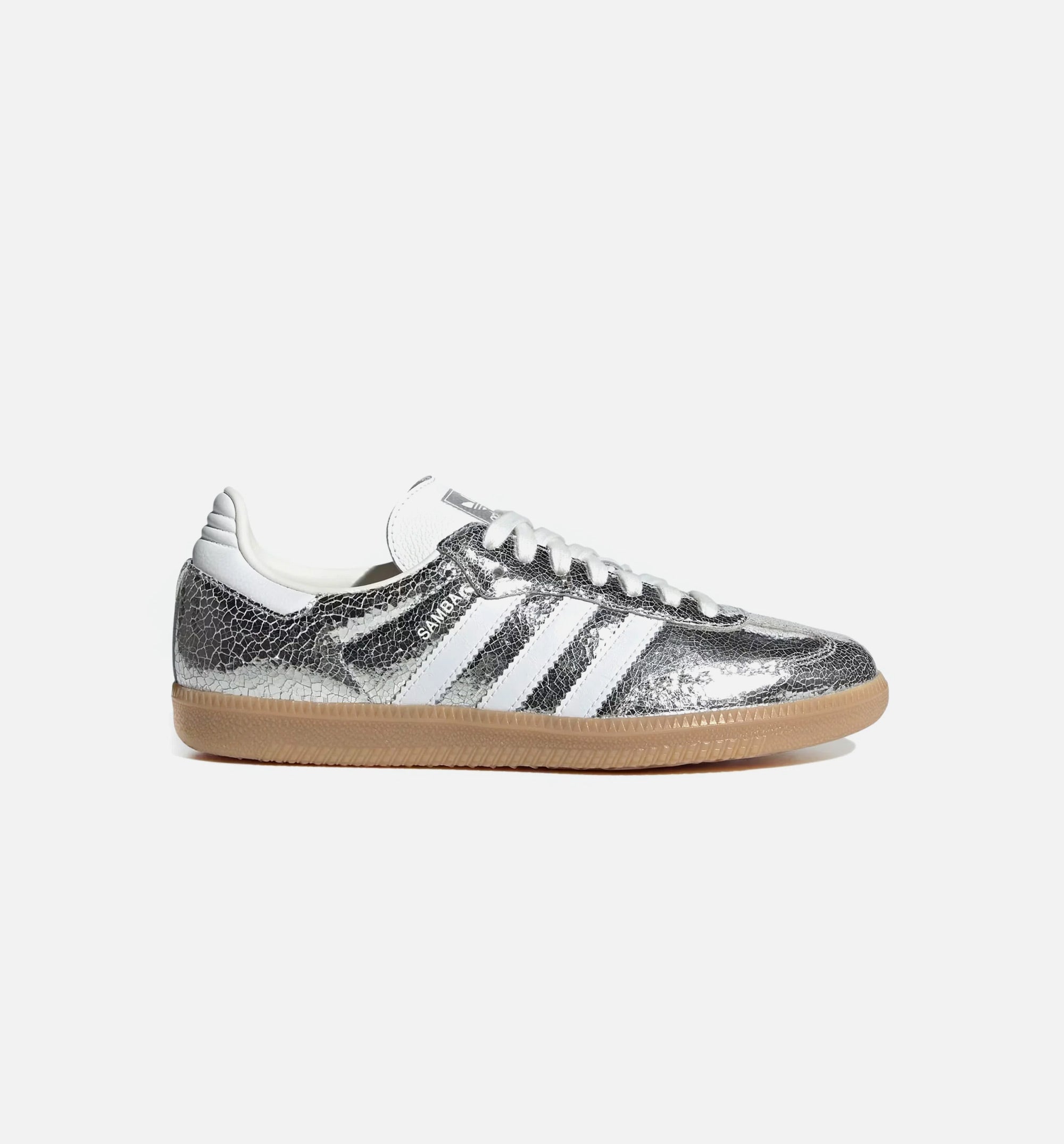 adidas Samba OG Shoes - Women's - Silver / Cloud White / White - 6.5 adidas Samba OG Shoes - Women's - Silver / Cloud White / White - 6.5