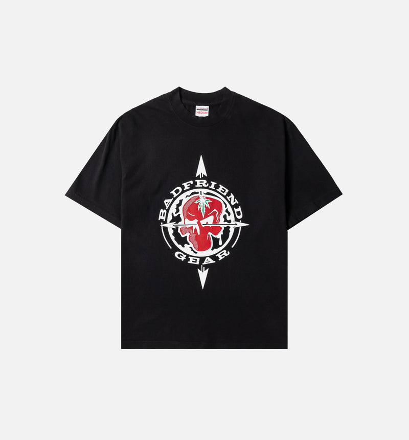 Hill Mens Short Sleeve Shirt - Black