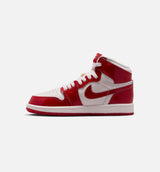 Air Jordan 1 Retro High OG University Red And Light Soft Pink Preschool Lifestyle Shoe - University Red/Metallic Silver